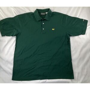 Mens Golf Polo Shirt XL Green Collection Masters 100% Cotton Embroidered Logo